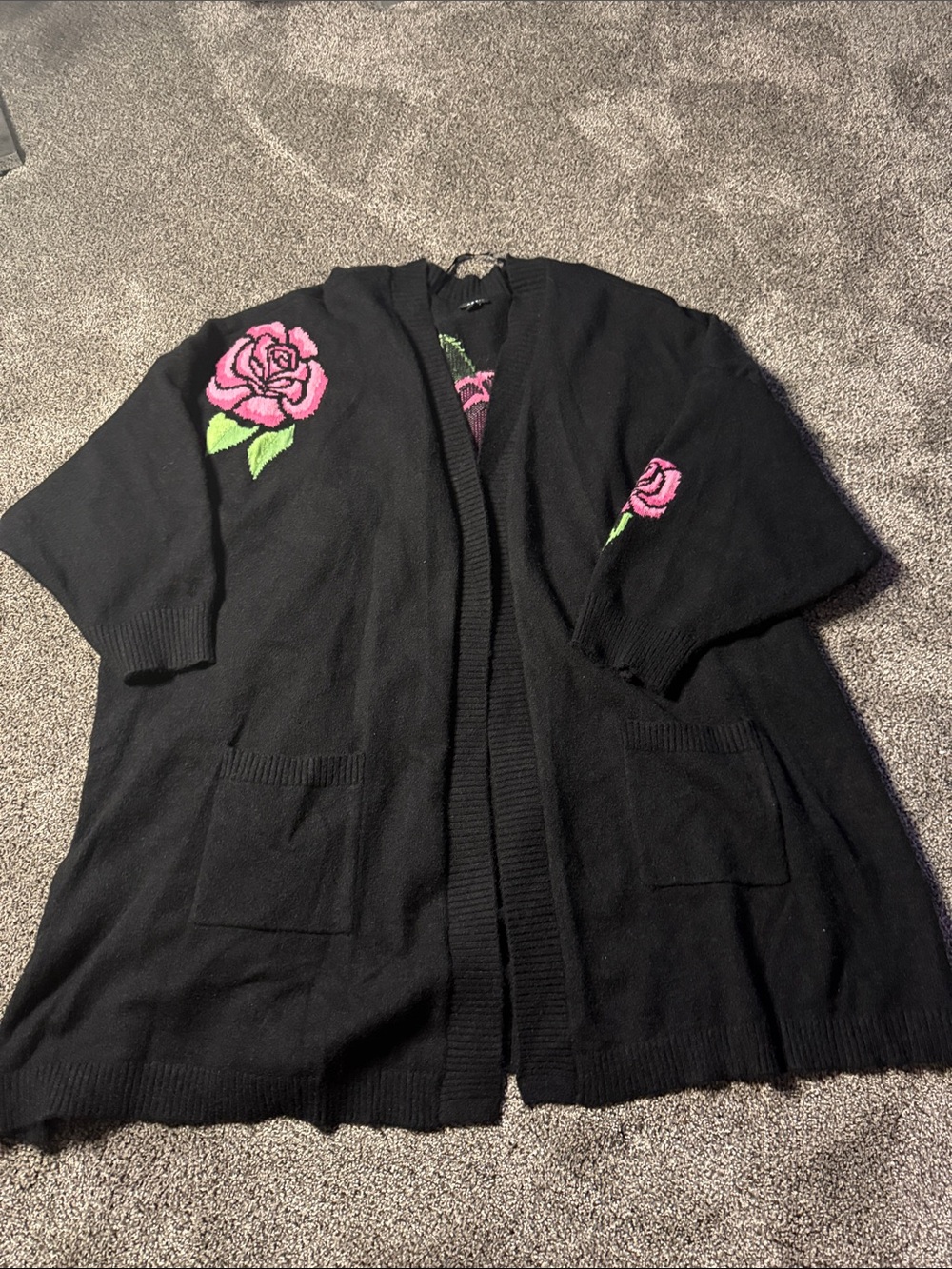 Torrid Black Open-Front Cardigan 6X